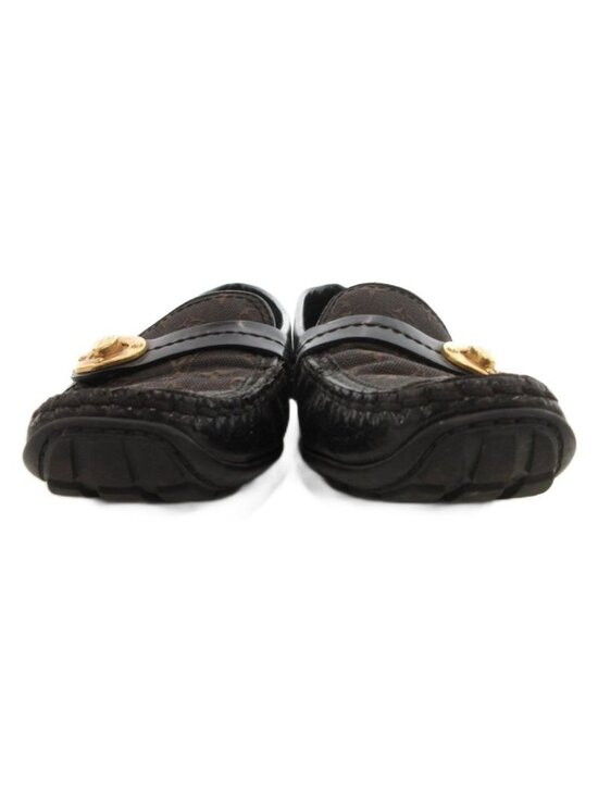 Louis Vuitton Black Monogram Canvas Driving Loafers LV Driver Mocassin - Shoes 1AD6EK | LOUIS VUITTON main image 2